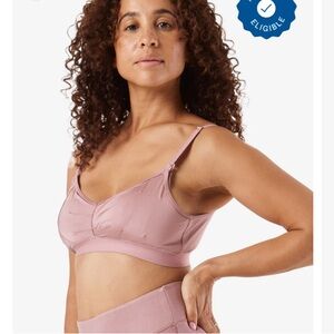 NWOT Bodily ‘Do Anything’ nursing / pumping bra mauve pink Medium